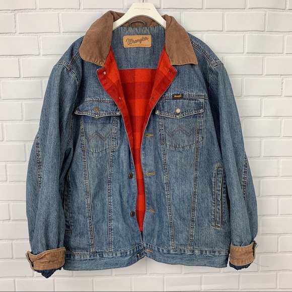 men's blanket lined denim jacket